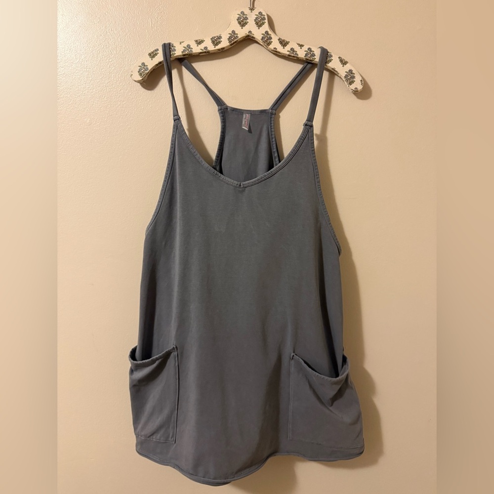 Free People Hot Shot Mini Dress,Size-Medium,Color-a Washed Gray